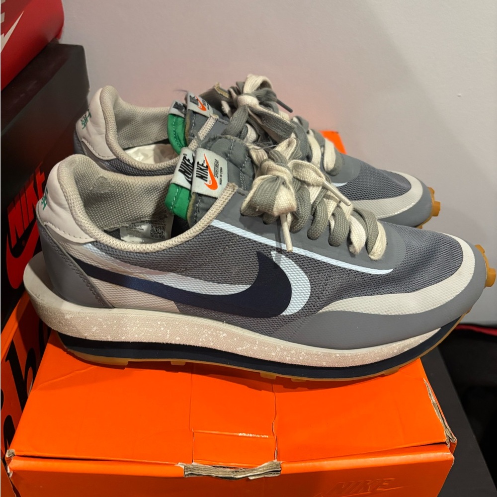 Nike LDWaffle sacai CLOT Cool Grey